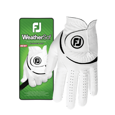 FootJoy 2023 Men's WeatherSof Golf Glove, Medium/Large, Left Handed, White