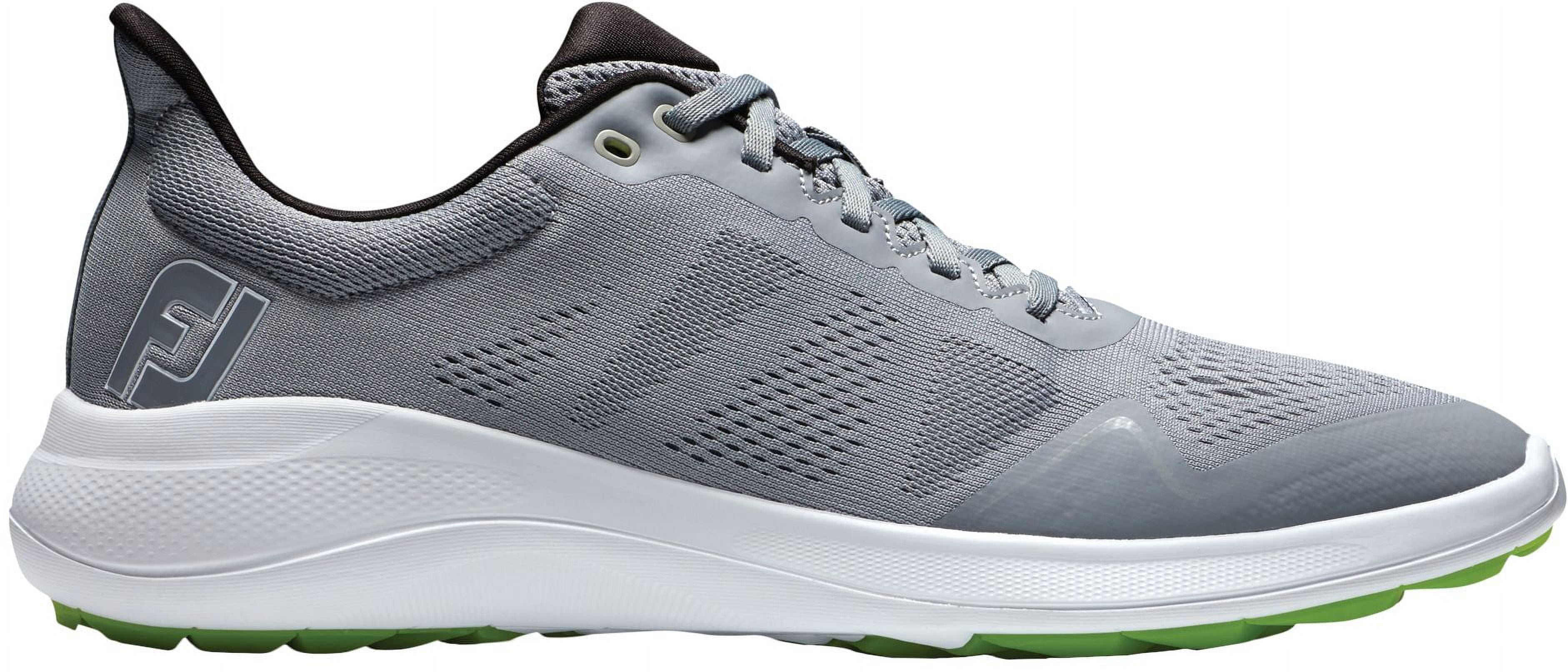 FootJoy Flex Mens Spikeless Golf Shoes Grey Lime Green Mesh 56142 Size 13 M FootJoy Men main image 4