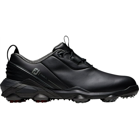 FootJoy Men's 2022 Tour Alpha Golf Shoes (Black/Charcoal/Red, 13 D US)
