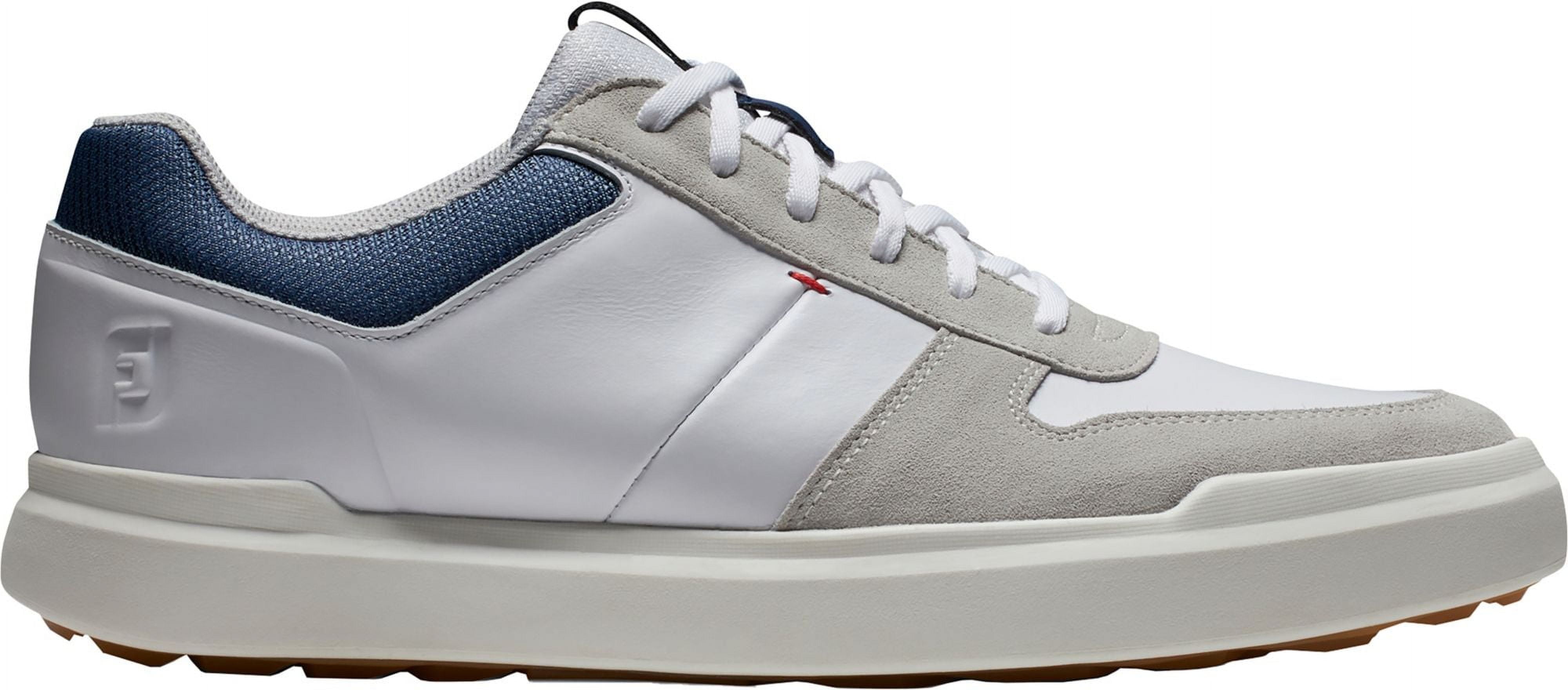 FootJoy Men's Contour Casual Golf Shoes (White/Navy, 9.5) - Walmart.com