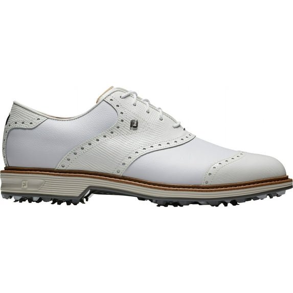 FootJoy Men's DryJoys Premiere Wilcox Golf Shoes (White/White, 11.5 D US)