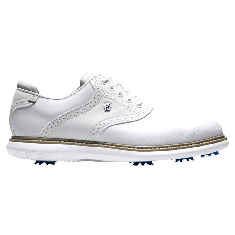 FootJoy Men's Traditions Golf Shoes 57903 - White/Gray - 11.5 - X