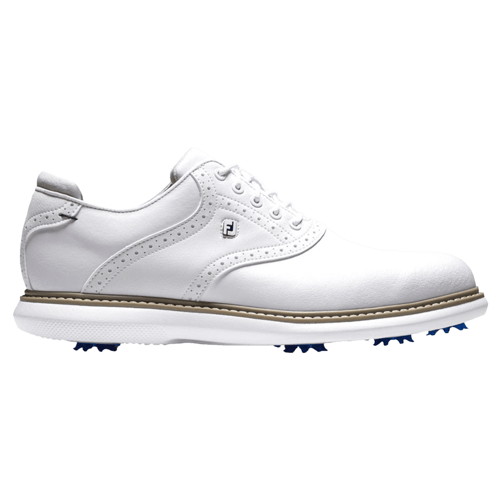 FootJoy Men's Traditions Golf Shoes 57903 White/Gray 15 Medium