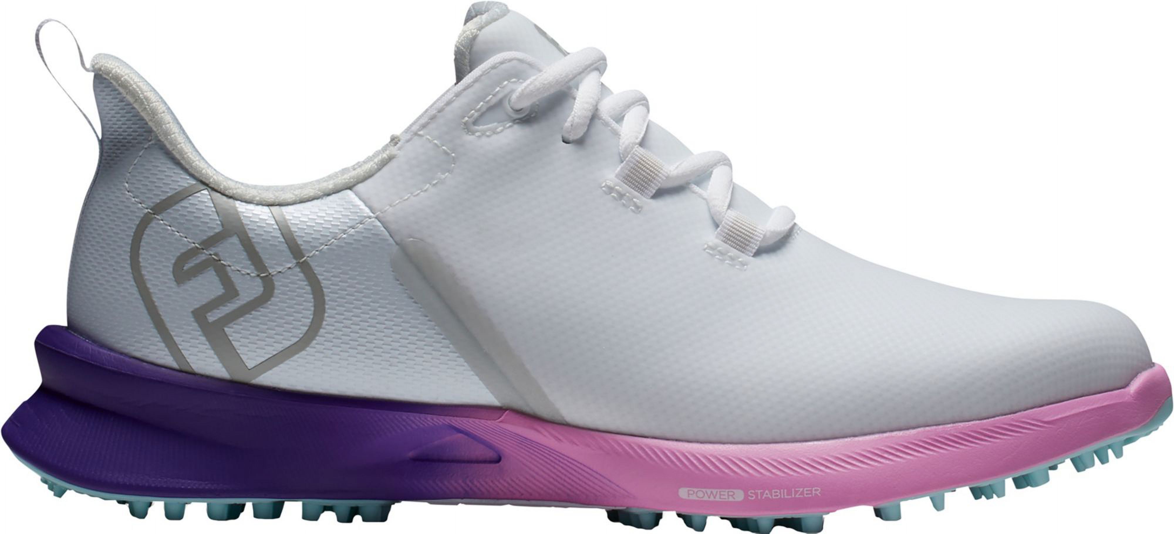 FootJoy Women's Fuel Sport Golf Shoes (White/Purple/Pink, B US