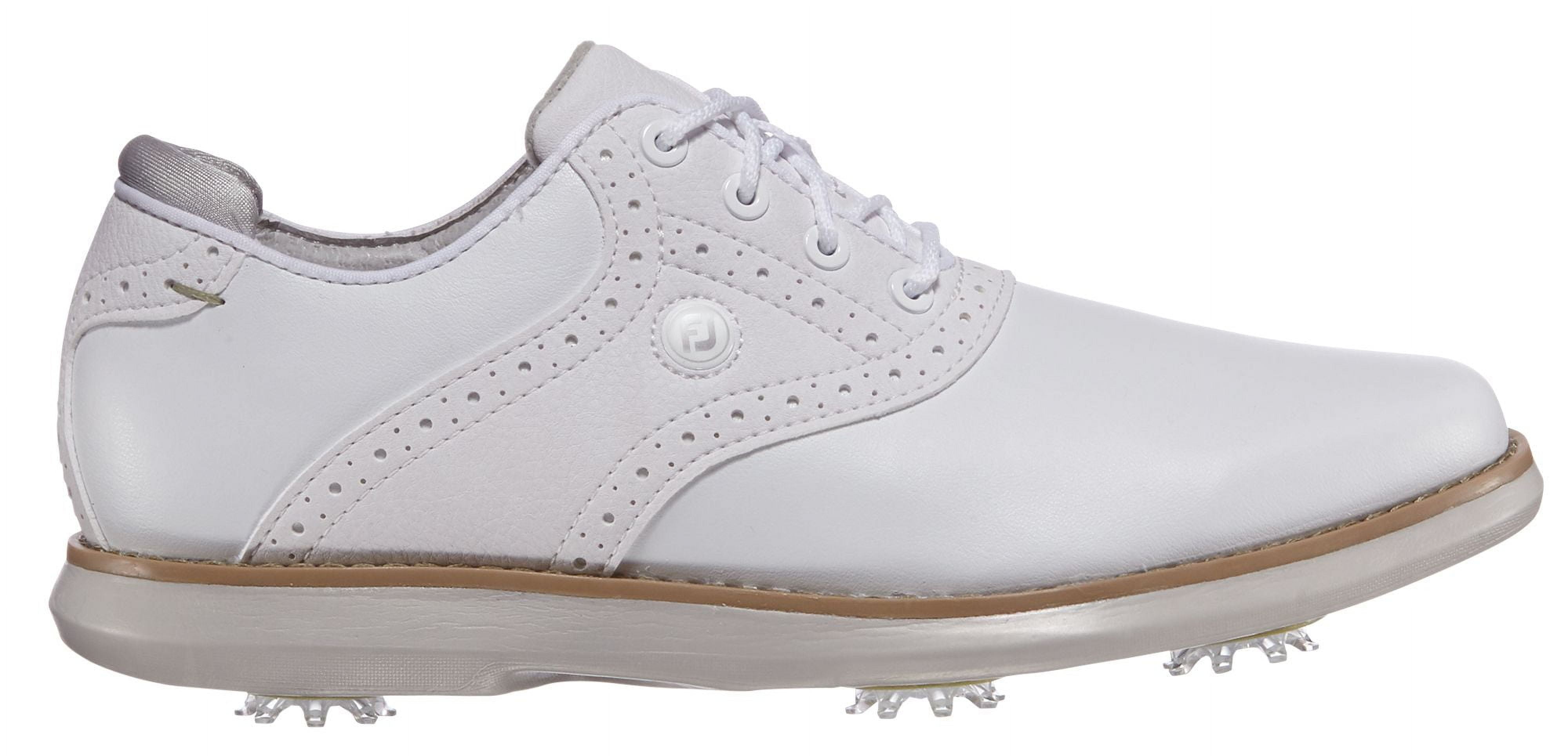 FootJoy Women's Traditions 21 Golf Shoes (White, 7.5 B US