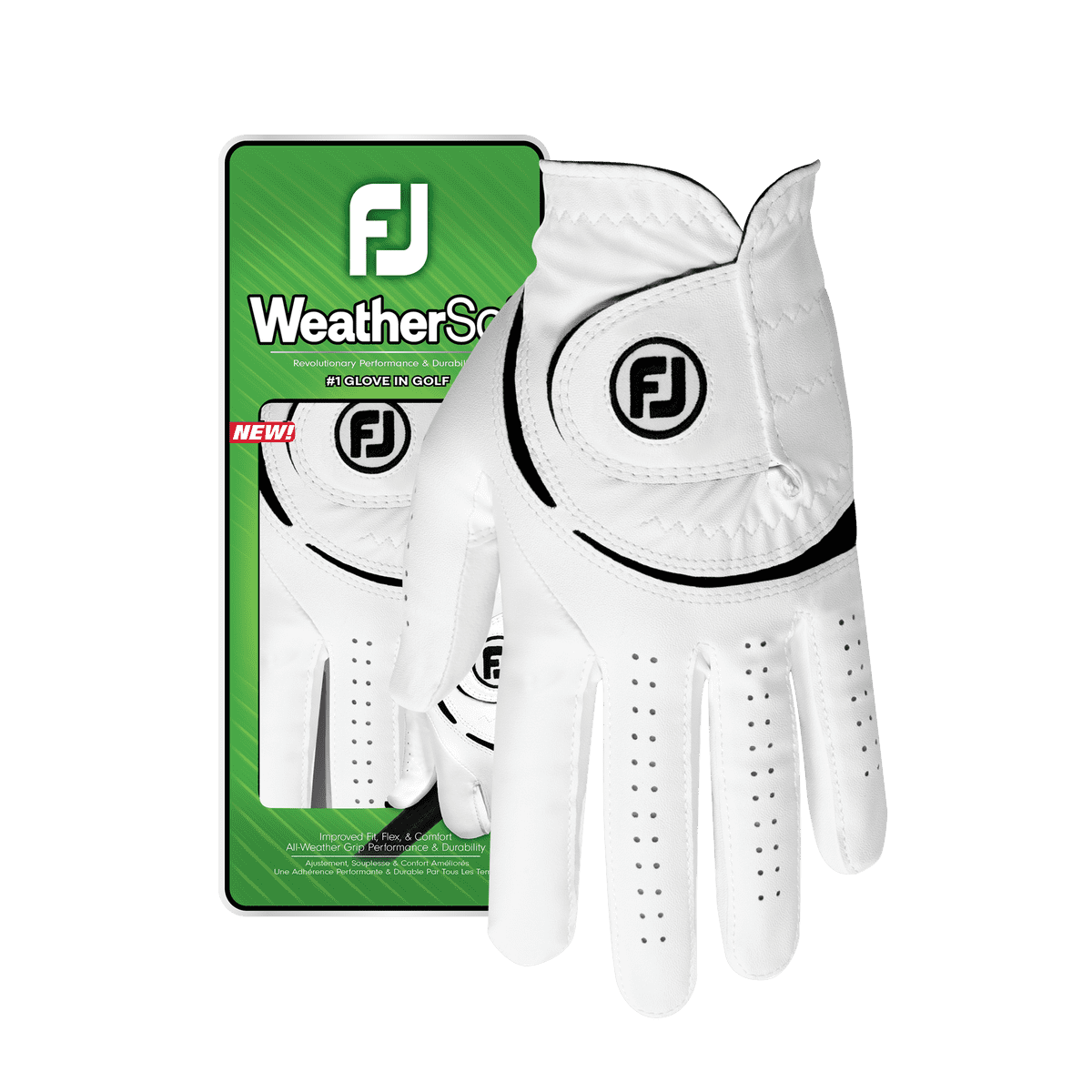 FootJoy Women's WeatherSof Golf Glove, Medium, Left Handed, White