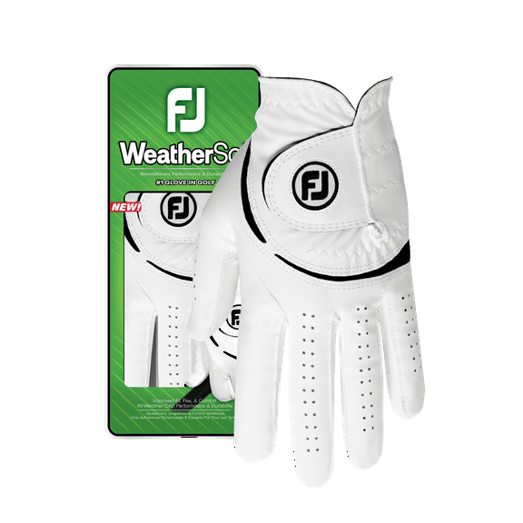 FootJoy Women's WeatherSof Golf Glove, Medium, Left Handed, White