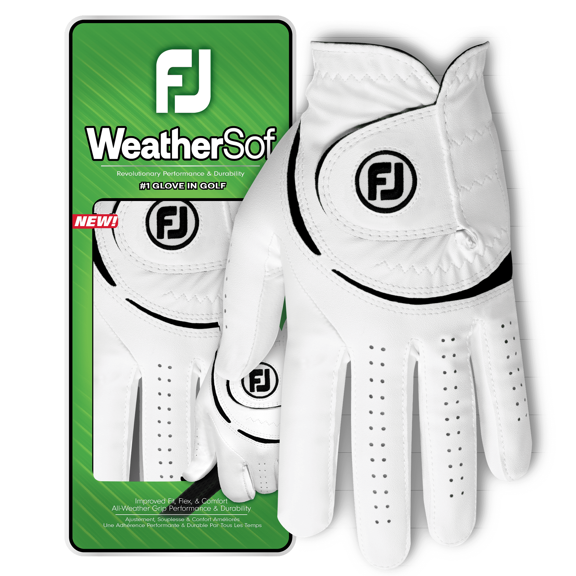 FootJoy Women's WeatherSof Golf Glove, White, Small, Left Handed