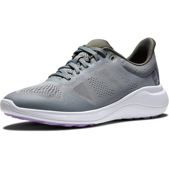 FootJoy Womens Fj Flex Golf Shoe 10 Grey/White/Lavender