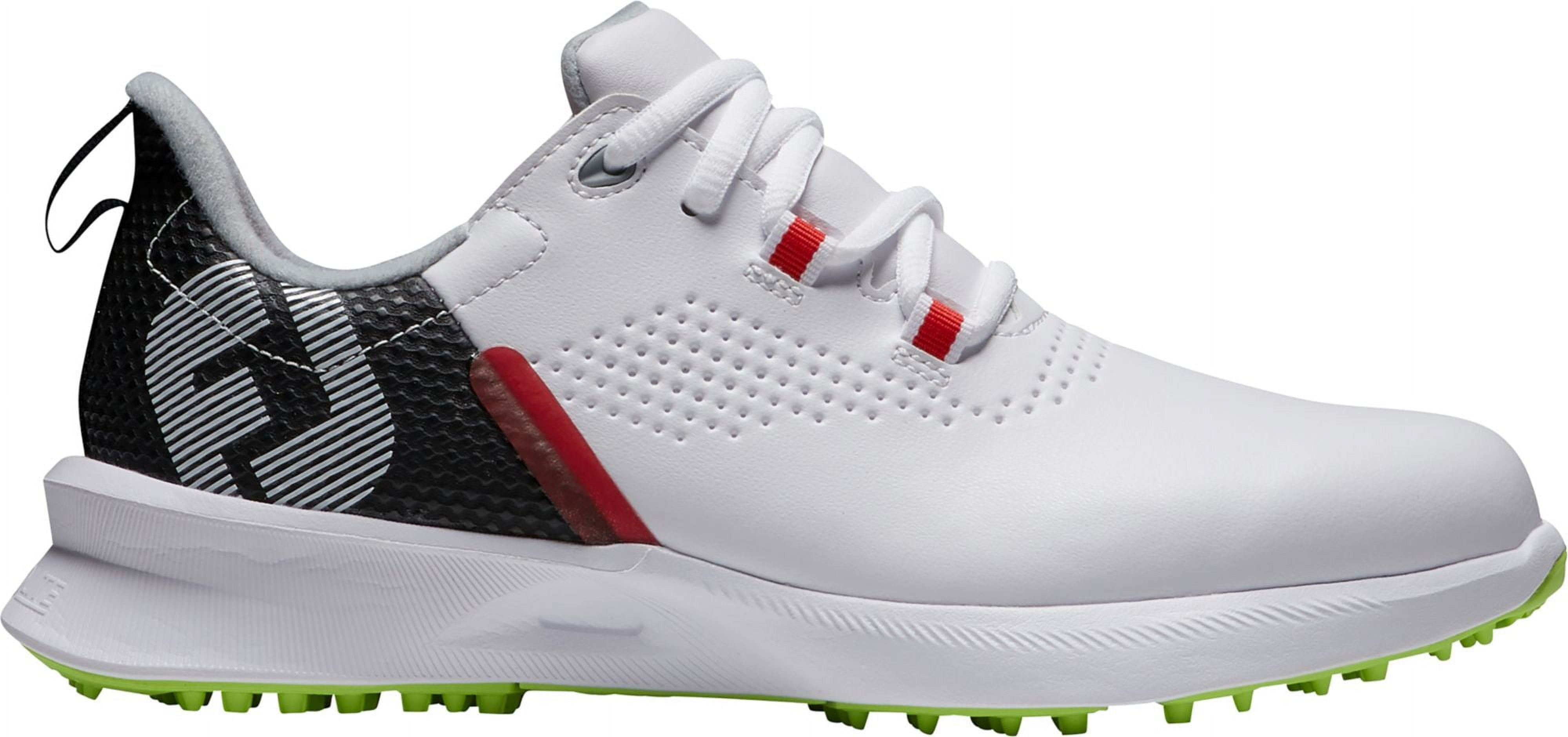 FootJoy Youth Fuel Golf Shoes (White/Black/Red, 6 D US  display picture 1
