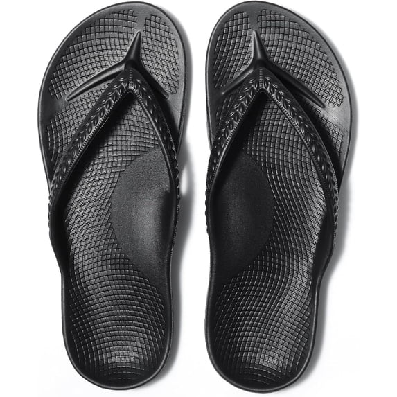 FootRelief Women's Supportive Thong Sandals, Comfortable Beach Slides for Foot Wellness