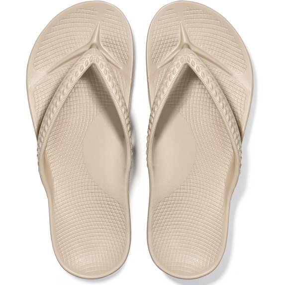 FootRelief Women's Supportive Thong Sandals, Comfortable Beach Slides for Foot Wellness