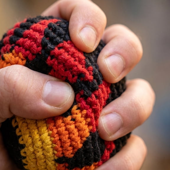 Footbag Hacky Sack, Hand Eye Coordination Training, Knit Juggling Ball, Flame Pattern Toys, Lightweight Portable 2 Inch Diameter 1Pc Sandbag Hacky Sack for Backyard Casual Play