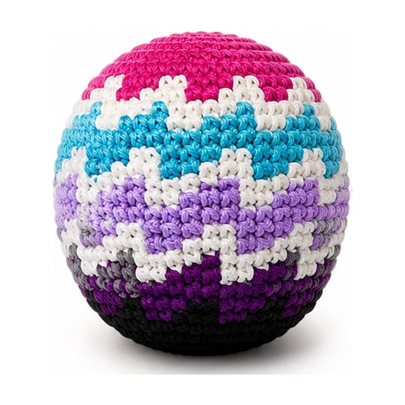 Footbag,Hand-Made Knitted Hacky Bags-1pc