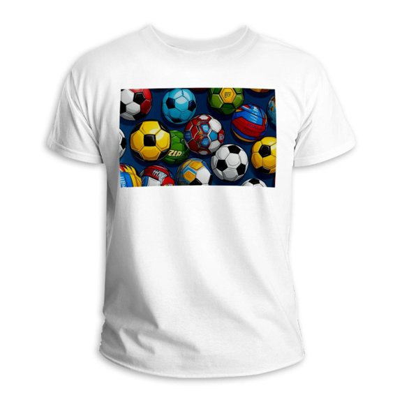 Football 100% Cotton White T-Shirt Men's Women's Basic Tee Solid Color Casual Shirt Top Summer Fashion Classic Unisex Streetwear