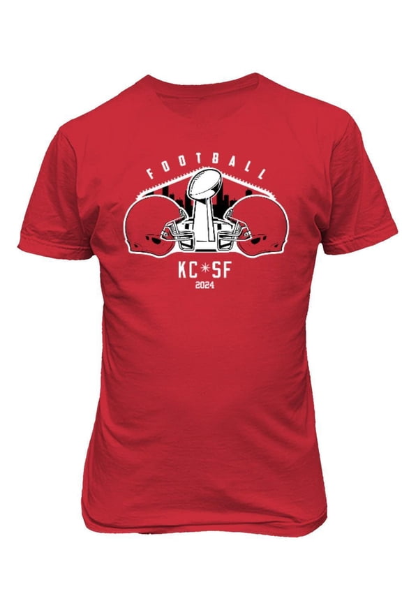 Football 2024 Playoff Final Kansas Vs San Francisco Unisex T-Shirt All Size S-5XL