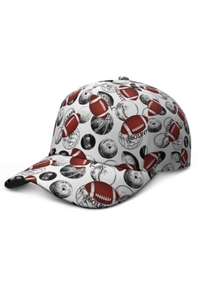 Football Adjustable Baseball Cap – Team Player Training Sports Hat for Boys, Teens, Kids, Athlete and Competition