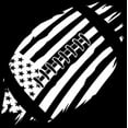 thumbnail image 1 of Football American Flag - Car Window - Premium Vinyl Decal/Sticker, 1 of 3