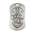 thumbnail image 1 of Football Antique Silver Finish Dog Tag Necklace-Phil 4:13 (4 Pack) by Shields of Strength, 1 of 3