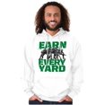 thumbnail image 1 of Football Athlete Earn Every Yard Men's Big & Tall Graphic Hoodie Brisco Brands 2X, 1 of 5