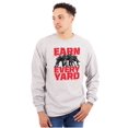 thumbnail image 1 of Football Athlete Earn Every Yard Men's Long Sleeve Tee T Shirt Brisco Brands S, 1 of 6
