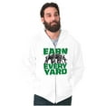 thumbnail image 1 of Football Athlete Earn Every Yard Zip Hoodie Sweatshirt Men Brisco Brands L, 1 of 6