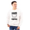 thumbnail image 1 of Football Athlete Helmet Hard Knocks Men's Big & Tall Crewneck Sweatshirt Brisco Brands 3X, 1 of 5