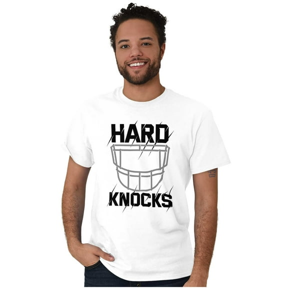 Football Athlete Helmet Hard Knocks Men's Graphic T Shirt Tees Brisco Brands X