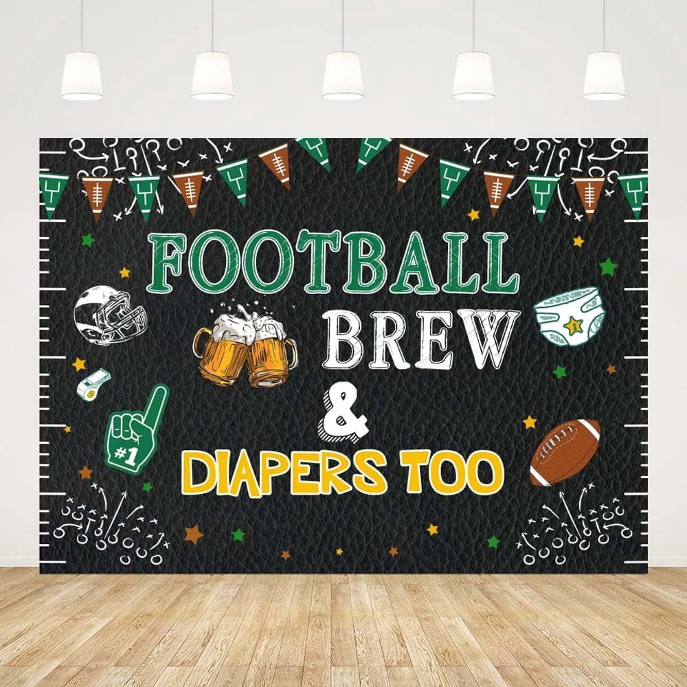 Sursurprise "A Brew Before Baby Is Due" Banner - Beer Themed Baby Shower Decorations For Gender Reveal, Boys Or Girls