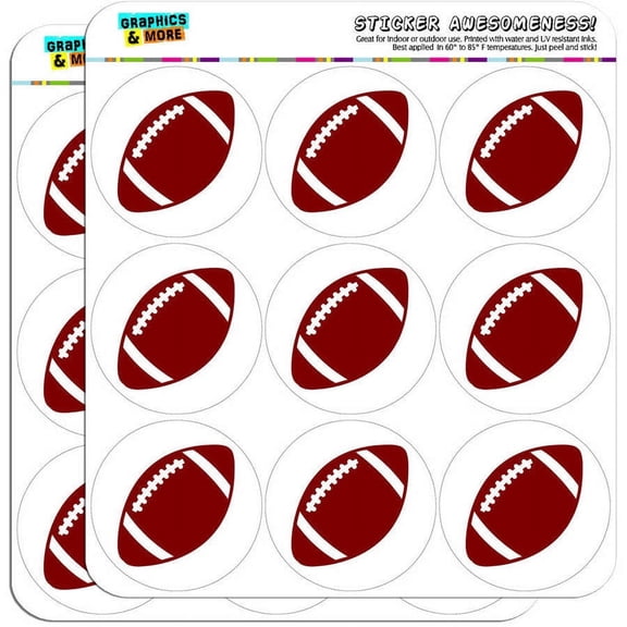 Football Ball 18 2" Planner Calendar Scrapbooking Crafting Stickers