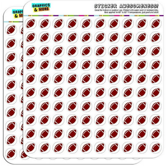 Football Ball 200 1/2" (0.5") Planner Calendar Scrapbooking Crafting Stickers
