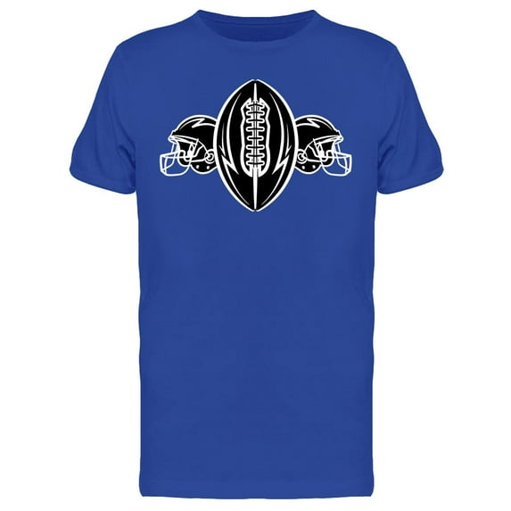 Football Ball And Helmets T-Shirt Men -Image by Shutterstock, Male Small