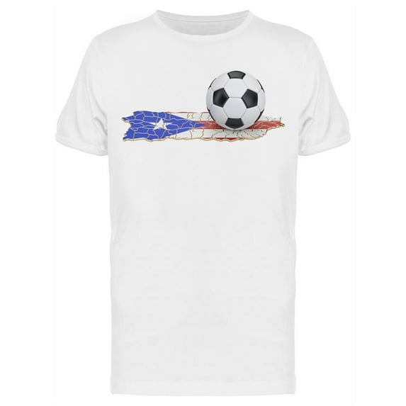 Football Ball Map Of Puerto Rico T-Shirt Men -Image by Shutterstock, Male XX-Large
