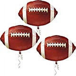 Football Balloon 18" Football Shape Helium Foil Balloon (3 Pack)