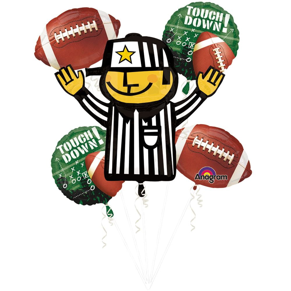 Football Balloon Bouquet (5 pack)