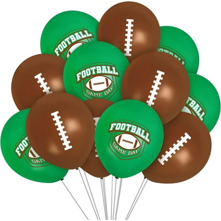 Football Balloons 24 Pack - Football Birthday Party Supplies