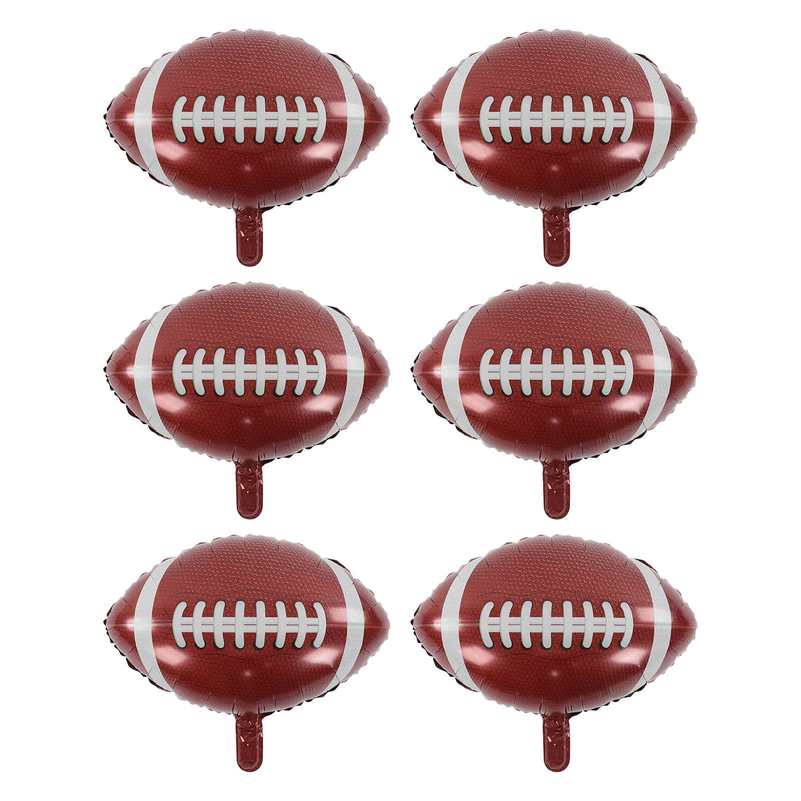 Football Balloons, Reusable Safe 6 Pieces Foil Balloons For Party For