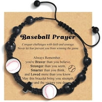 Football Baseball Basketball Soccer Volleyball Cross Bracelet, Gifts on Easter Christmas Birthday Graduation Valentines Day