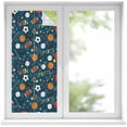 thumbnail image 1 of Football Basketball Window Privacy Film, Rugby Baseball Sport Shoes Helmet Win Navy Frosted Glass Window Clings Static Cling UV Heat Blocking Reusable Door Sticker for Bathroom 17.7 x 39.3 Inch, 1 of 9