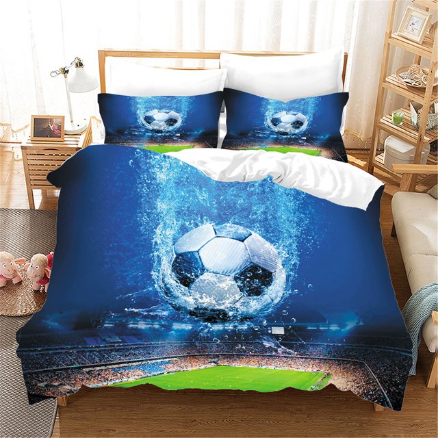 Football Bedding Sets for Teen Boys,Sport Duvet Cover Set,Foottball