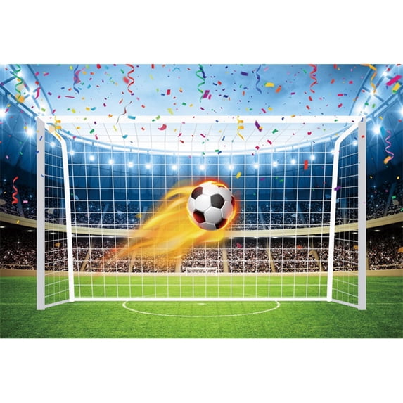 Football Birthday Backdrop Soccer Field Stadium Grassland Baby Boy Portrait Photo Background Cake Table Banner Photography Props