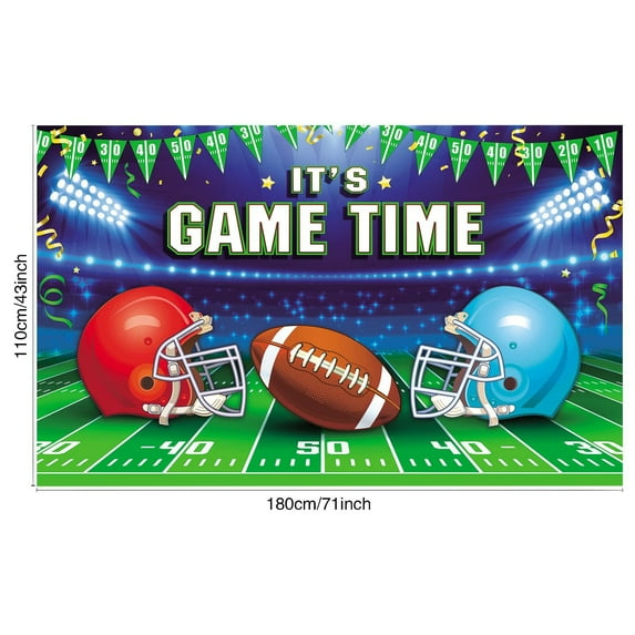 Football Birthday Party Decorations Super Football Bowl Game Backdrop Banner Football Background Backdrop Football Theme Birthday Party Supplies Touchdown Banner Football Birthday Party Decor
