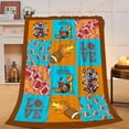 thumbnail image 1 of Football Blanket American Football Fleece Throw Blanket Fuzzy Plush Super Soft Cozy Warm Football Sports Decor Bedding Blanket Gifts for Boys Girls Kids Adult Men Women 80"X60", 1 of 1