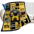 thumbnail image 1 of Football Blanket American Football Sport Team Throw Blanket Soft Flannel Plush Football Style Blanket Gift for Men Women Boys Kids Football Lovers Fan Gifts for Sofa Bed Couch Decor 50"X40", 1 of 5