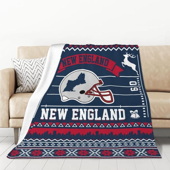 Football Blanket,Christmas Throw Blanket,Sports Flannel Throw Blanket,Football Style Travel Blanket Men Women Fans 50x60