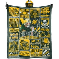 Football Blanket Fan Gifts for Men Women Sport Throw Blanket Football Style Merch Gear 60" X 50" Cozy Sofa Bed.