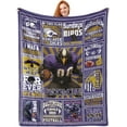 thumbnail image 1 of Football Blanket Football Fan Gifts for Men Women Kids Football Team Fans Blanket Super Cozy Soft Lightweight Travel Throw Blanket for Living Room 60" X 50", 1 of 5