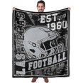 thumbnail image 1 of Football Blanket Gifts for Fans Soft Lightweight Flannel Throw Blanket for Men Women Youth Kids Football Team Color Blankets for Couch Living Room 60" X 50", 1 of 5
