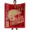 thumbnail image 1 of Football Blanket Gifts for Fans Soft Lightweight Flannel Throw Blanket for Men Women Youth Kids Football Team Color Blankets for Couch Living Room 60" X 50", 1 of 5