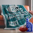 thumbnail image 1 of Football Blanket Personalized Gifts for Mens Womens Boys Team Color Throw Blanket Soft Lightweight Flannel Blanket Decor for Sofa Bed 40"x30", 1 of 1